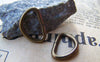Accessories - 30 Pcs Of Antique Bronze D Jump Rings 11x16mm A3501