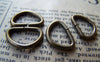 Accessories - 30 Pcs Of Antique Bronze D Jump Rings 11x16mm A3501