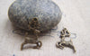 Accessories - 30 Pcs Of Antique Bronze Deer Charms 14x22mm A1073