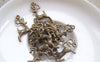 Accessories - 30 Pcs Of Antique Bronze Deer Charms 14x22mm A1073