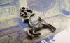 Accessories - 30 Pcs Of Antique Bronze Deer Charms 14x22mm A1073