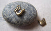 Accessories - 30 Pcs Of Antique Bronze Fat Baby Hand Charms 11x13mm A5776