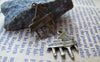 Accessories - 30 Pcs Of Antique Bronze Grand Piano Charms 15x17mm A1693