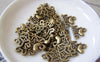 Accessories - 30 Pcs Of Antique Bronze Jesus Heart Charms 13x16mm A3482