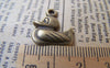 Accessories - 30 Pcs Of Antique Bronze Lovely Duck Charms Double Sided 14x16mm A1586