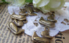 Accessories - 30 Pcs Of Antique Bronze Lovely Duck Charms Double Sided 14x16mm A1586
