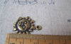 Accessories - 30 Pcs Of Antique Bronze Lovely Sun Face Charms 18mm A4685
