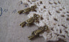 Accessories - 30 Pcs Of Antique Bronze Parrot Charms 8x20mm Double Sided A3484