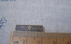 Accessories - 30 Pcs Of Antique Bronze Rectangular Charms 6x22mm A4947
