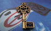 Accessories - 30 Pcs Of Antique Bronze Skeleton Key Charms 11x25mm A185