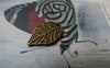 Accessories - 30 Pcs Of Antique Bronze Textured Leaf Charms 11x18mm A5463