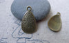 Accessories - 30 Pcs Of Antique Bronze Textured Teardrop Drop Charms 13x23mm A7728
