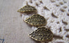 Accessories - 30 Pcs Of Antique Bronze Tree Leaf Charms 10x16mm A5210