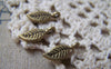 Accessories - 30 Pcs Of Antique Bronze Tree Leaf Charms 5x11mm A5208