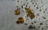 Accessories - 30 Pcs Of Antique Gold Round Candy Spiral Charms 8x11mm A5497
