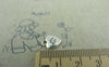 Accessories - 30 Pcs Of Antique Silver Bear Paw Heart Charms 10x12mm Double Sided A5834