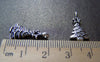 Accessories - 30 Pcs Of Antique Silver Christmas Tree Charms 10x15mm A991