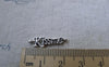 Accessories - 30 Pcs Of Antique Silver English Word Connector Connectors Charms 6x22mm A7749
