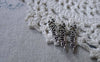 Accessories - 30 Pcs Of Antique Silver English Word Connector Connectors Charms 6x22mm A7749