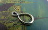 Accessories - 30 Pcs Of Antique Silver Figure 8 Connector Charms 11x21mm A5977