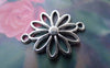 Accessories - 30 Pcs Of Antique Silver Filigree Daisy Flower Connector Charms 19x25mm A7597