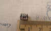 Accessories - 30 Pcs Of Antique Silver Filigree Flower Drum Beads 7x8mm A7324