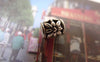 Accessories - 30 Pcs Of Antique Silver Filigree Flower Drum Beads 7x8mm A7324