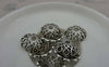 Accessories - 30 Pcs Of Antique Silver Filigree Flower Spacer Bead Caps 16.5mm A5965