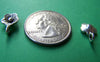 Accessories - 30 Pcs Of Antique Silver Flower Pendants Charms 9mm A989