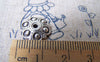 Accessories - 30 Pcs Of Antique Silver Flower Spacer Bead Caps 13mm A1095