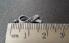 Accessories - 30 Pcs Of Antique Silver Hope Red Ribbon Charms 17mm A1318