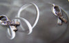 Accessories - 30 Pcs Of Antique Silver Hope Red Ribbon Charms 17mm A1318