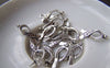 Accessories - 30 Pcs Of Antique Silver Hope Red Ribbon Charms 17mm A1318