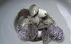 Accessories - 30 Pcs Of Antique Silver Leaf Pendant Charms 10x16mm A5207
