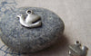 Accessories - 30 Pcs Of Antique Silver Smooth Peace Bird Dove Charms 12x16mm A830