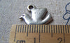 Accessories - 30 Pcs Of Antique Silver Smooth Peace Bird Dove Charms 12x16mm A830