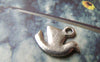 Accessories - 30 Pcs Of Antique Silver Smooth Peace Bird Dove Charms 12x16mm A830