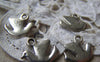 Accessories - 30 Pcs Of Antique Silver Smooth Peace Bird Dove Charms 12x16mm A830