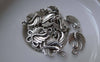 Accessories - 30 Pcs Of Antique Silver Swan Charms 12x17mm Double Sided A7571