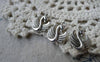 Accessories - 30 Pcs Of Antique Silver Swan Charms 12x17mm Double Sided A7571