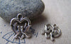 Accessories - 30 Pcs Of Antique Silver Two Love Birds Heart Charms 15x19mm A819