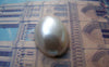 Accessories - 30 Pcs Of Resin Pearl White Oval Cameo Cabochons 10x14mm A3624