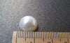 Accessories - 30 Pcs Of Resin Pearl White Round Cameo Cabochons 12mm A2826