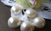 Accessories - 30 Pcs Of Resin Pearl White Round Cameo Cabochons 12mm A2826