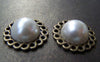 Accessories - 30 Pcs Of Resin Pearl White Round Cameo Cabochons 16mm A3626