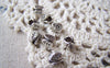 Accessories - 30 Pcs Of Tibetan Silver Antique Silver 3D Tree Leaf Spacer Bead Charms 5.3x6.5mm A3893