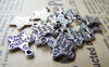 Accessories - 30 Pcs Of Tibetan Silver Antique Silver Star Charms 14mm A1309