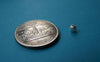 Accessories - 300 Pcs Of Silver Tone Filigree Ball Beads Size 4mm A1980
