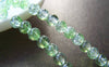 Accessories - 31 Inches Strand (140 Pcs) Green Color Crackle Glass Beads  6mm A2740