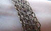Accessories - 32ft (10m) Of Antique Bronze Curb Chain Extension Chain Cable Chain 3x4mm A2026